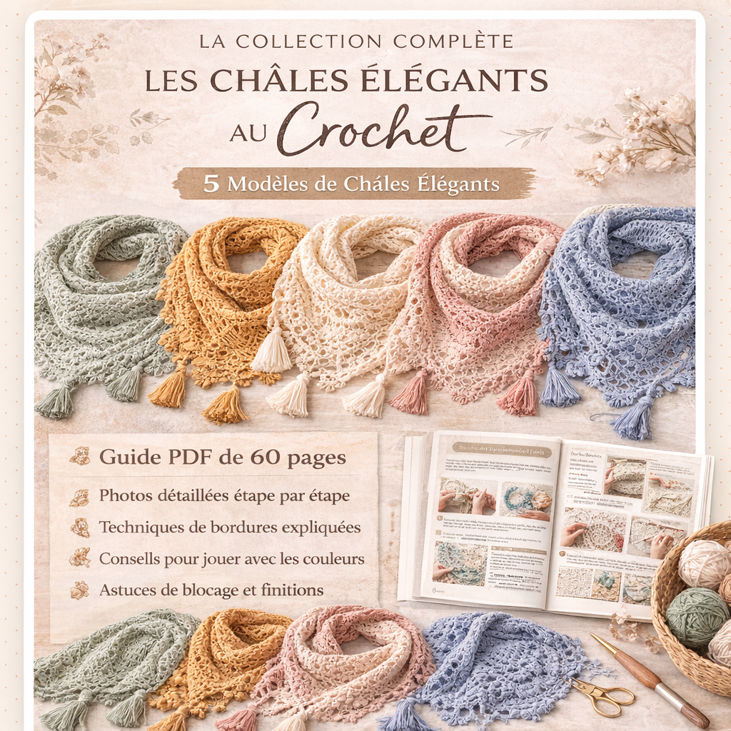 Les Châles Élégants au Crochet