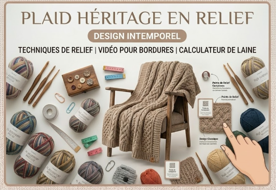 Plaid Héritage en Relief